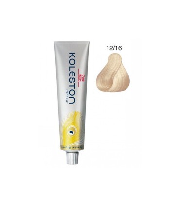 Tinte Wella Koleston 12.16 superaclarante rubio ceniza violeta 60 ml