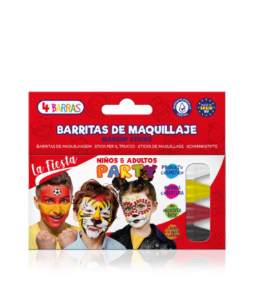 Kit barritas de maquillaje facial La Fiesta