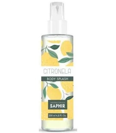 Spray corporal agua refrescante citronela de Saphir