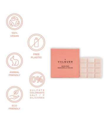 Mascarilla sólida capilar con activos vegetales de Valquer