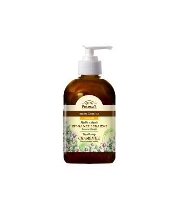 Jabón líquido regenerador y calmante CAMOMILA Green Pharmacy