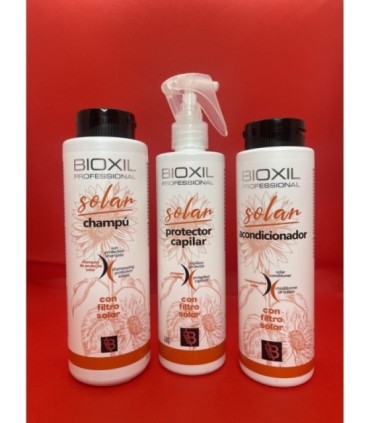 Protector capilar en spray con filtro solar de Bioxil