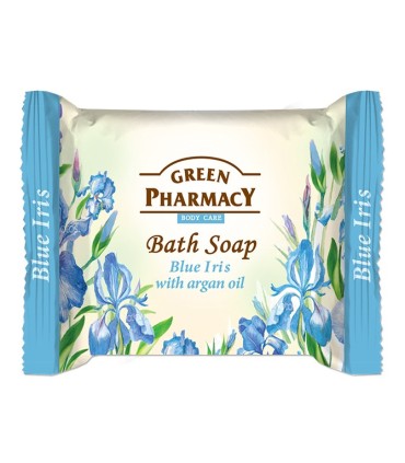 JABÓN DE BAÑO EN PASTILLA IRIS AZUL CON ACEITE DE ARGÁN