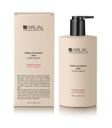 Crema de manos y corporal 1949 fragancia clásica de Arual
