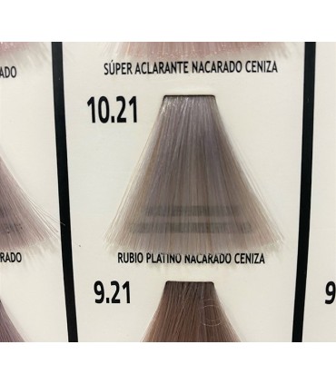 Tinte Color 10.21 rubio extra claro nacarado ceniza Keen Strok