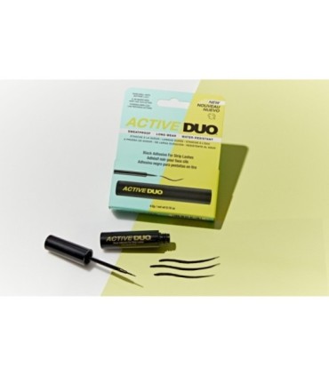 Adhesivo de pestañas en tira DUO ACTIVE negro Ardell