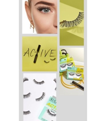 Adhesivo de pestañas en tira DUO ACTIVE negro Ardell