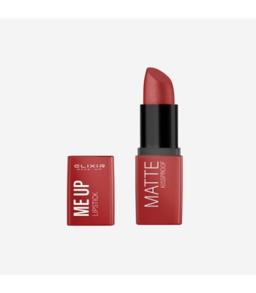 Labial MATTE KISSPROOF 05 Dark Rose Red de Elixir