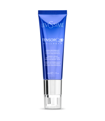 Crema facial reafirmante Q10 y colágeno LEVISSIME