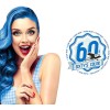 Hairgum sixtys color flash blue