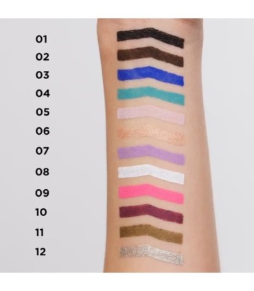 Delineador ojos en gel waterproof Variété 12 Silver de Eveline