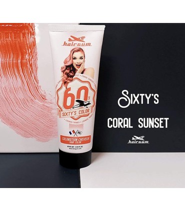 Hairgum sixtys color coral sunset