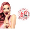 Hairgum sixtys color coral sunset
