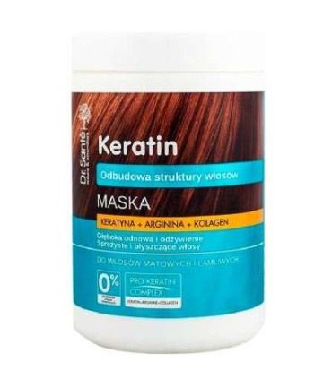 Mascarilla regeneradora queratina cabello quebradizoDr Santé