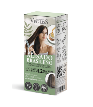 Alisado brasileño queratina vegetal de VEG LISS