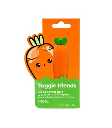 Bálsamo labial aroma aloe vera Veggie Friends de Mad Beauty