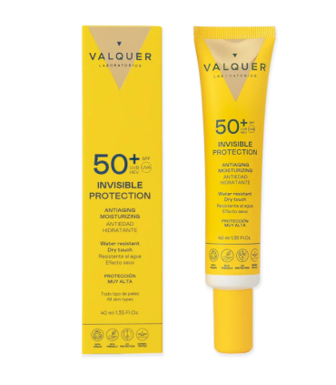 Sérum facial Invisible SPF 50+ antiedad e hidratante Valquer
