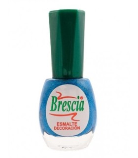 Esmalte de uñas glitter decoración escarcha azul de Brescia