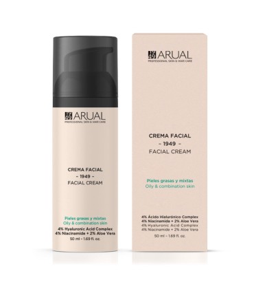 Crema facial antiedad pieles GRASAS y MIXTAS de ARUAL
