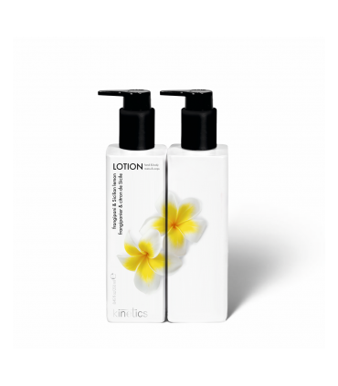 Loción perfumada corporal y de manos frangipani y limón siciliano