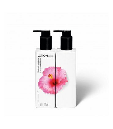 Loción perfumada corporal y de manos hibiscus y agua de rosas
