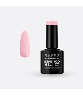 Esmalte semi gel Nº 821 piggy pink Elixir