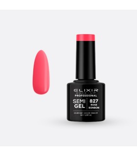 Esmalte semi gel Nº 827 rose bonbon Elixir