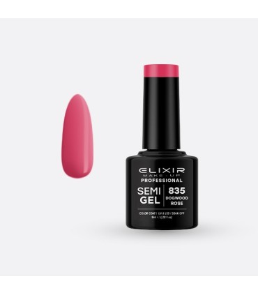 Esmalte semi gel Nº 835 dogwood rose  Elixir