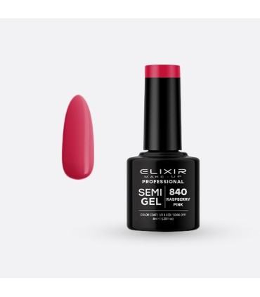 Esmalte semi gel Nº 840 raspberry pink  Elixir