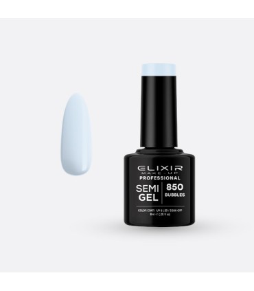 Esmalte semi gel Nº 850 bubbles  Elixir