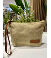 Neceser algodón lavado Beige oscuro