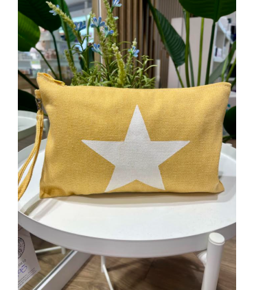 Neceser estrella mostaza grande d´dbalears