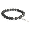 Pulsera de piedras preciosas ala de ángel con ÁGATA NEGRA de AW ARTISA