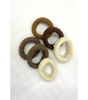 Pack 6 gomas tonos tierra Araban