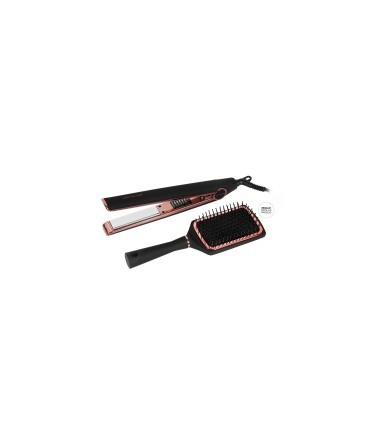 Plancha C1+ Cepillo Paddle Black Copper de Corioliss