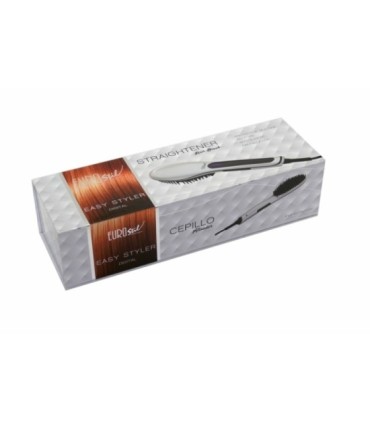 Cepillo eléctrico alisador Straightener Hair Brush Euro Stil