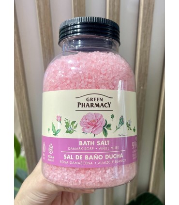 Sales de baño ROSA DAMASCENA y ALMIZCLE BLANCO Green Pharmacy