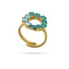 Anillo circonitas azules XIHE Anartxy