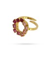 Anillo circonitas rosas XIHE Anartxy