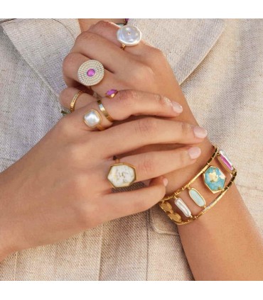 Anillo Begonia azul Anartxy