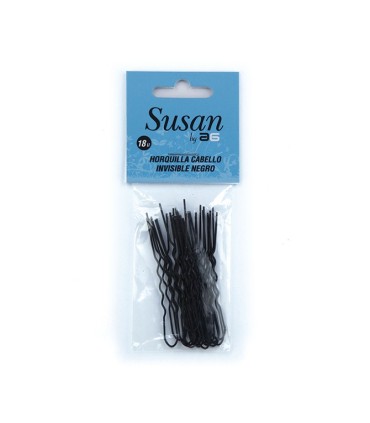 Horquilla invisible negra susan