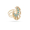 Anillo maxi abanico TURQUESA Anartxy