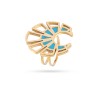 Anillo maxi abanico TURQUESA Anartxy