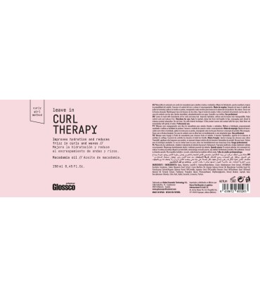 Mascarilla sin aclarado LEAVE IN CURL THERAPY de Glossco