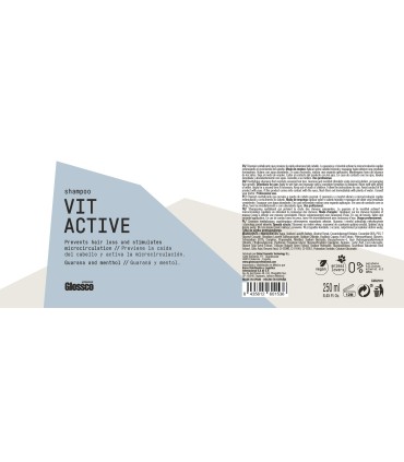 Champú revitalizante ANTICAIDA vit active Glossco