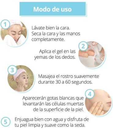 Gel exfoliante suave NATURAL AQUA GEL de CURE