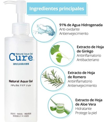 Gel exfoliante suave NATURAL AQUA GEL de CURE