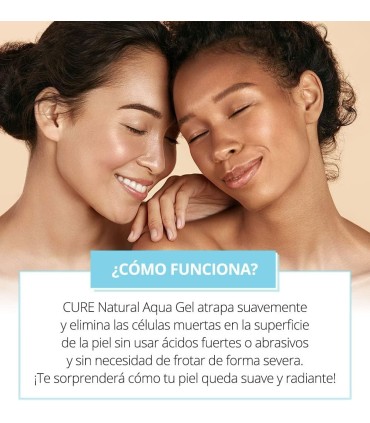 Gel exfoliante suave NATURAL AQUA GEL de CURE
