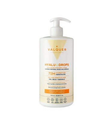 Loción corporal NARANJA y VAINILLA  hyaludrops Valquer