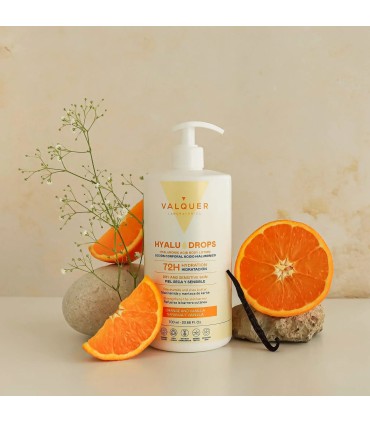 Loción corporal NARANJA y VAINILLA  hyaludrops Valquer